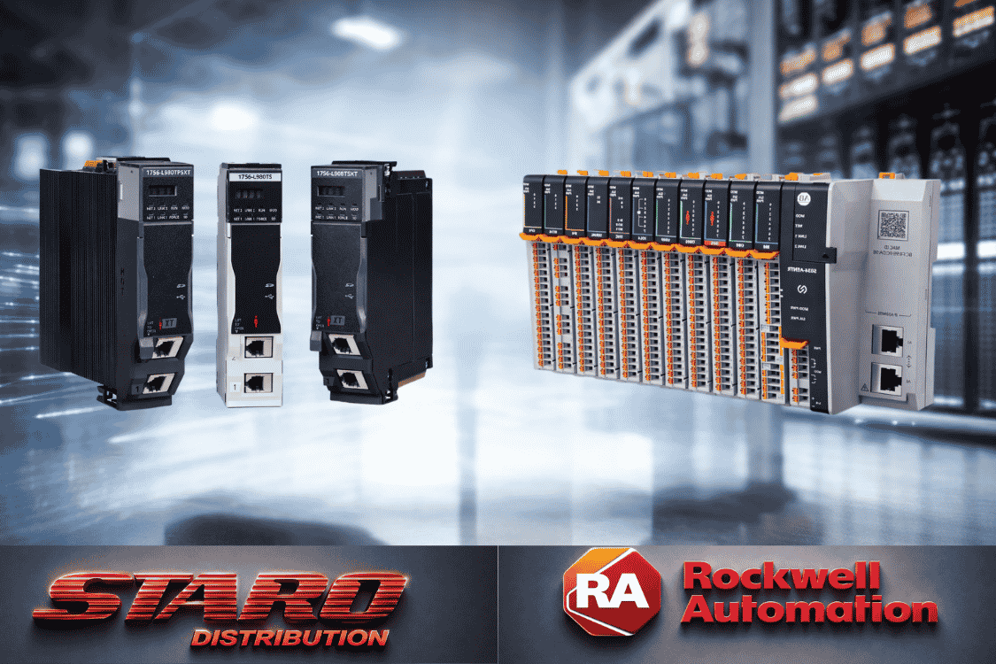 Rockwell Automation and Allen-Bradley control systems used in a mining and heavy industry plant.